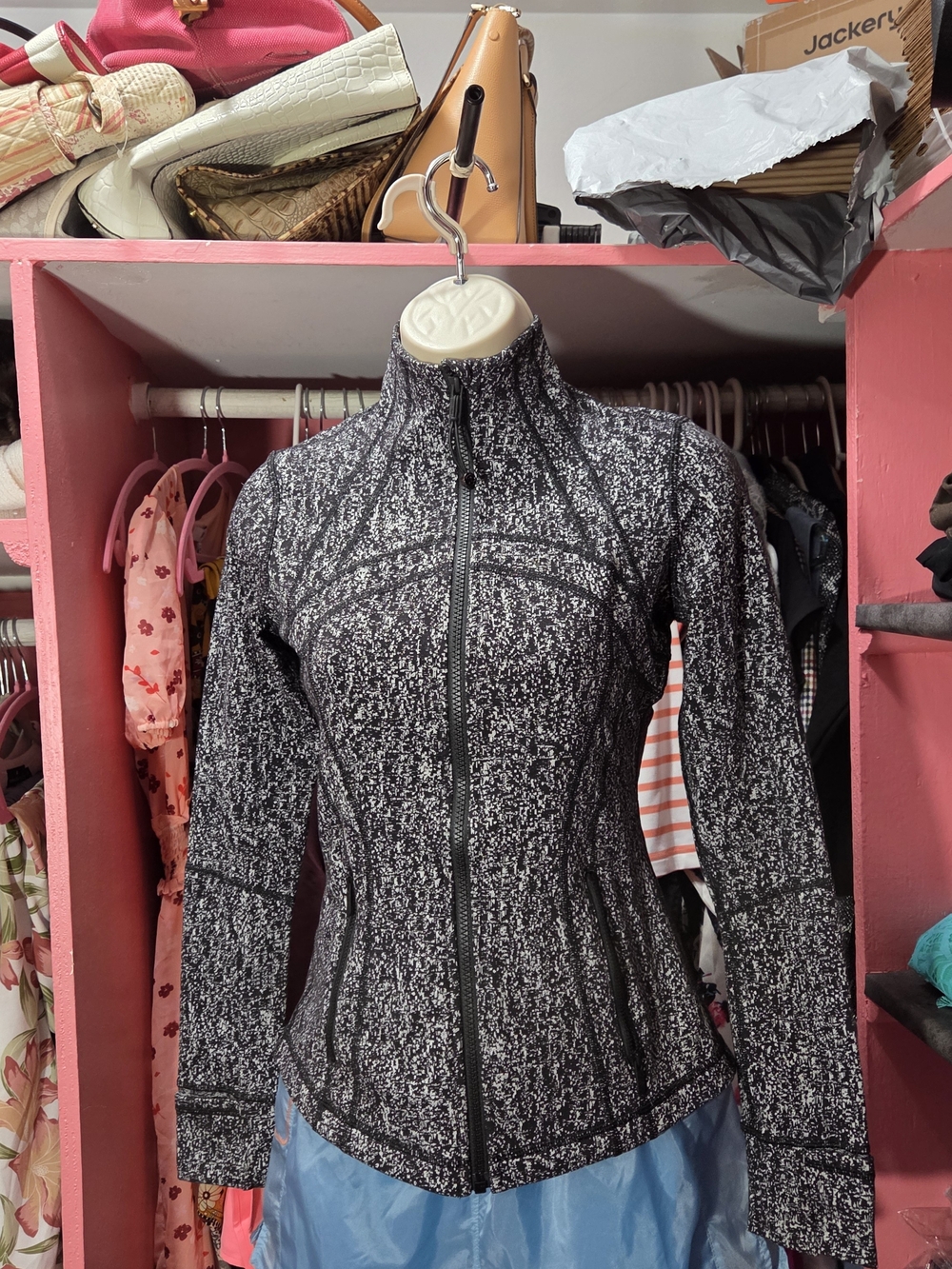 lululemon athletica Black & White Speckled Full-Zip Jacket